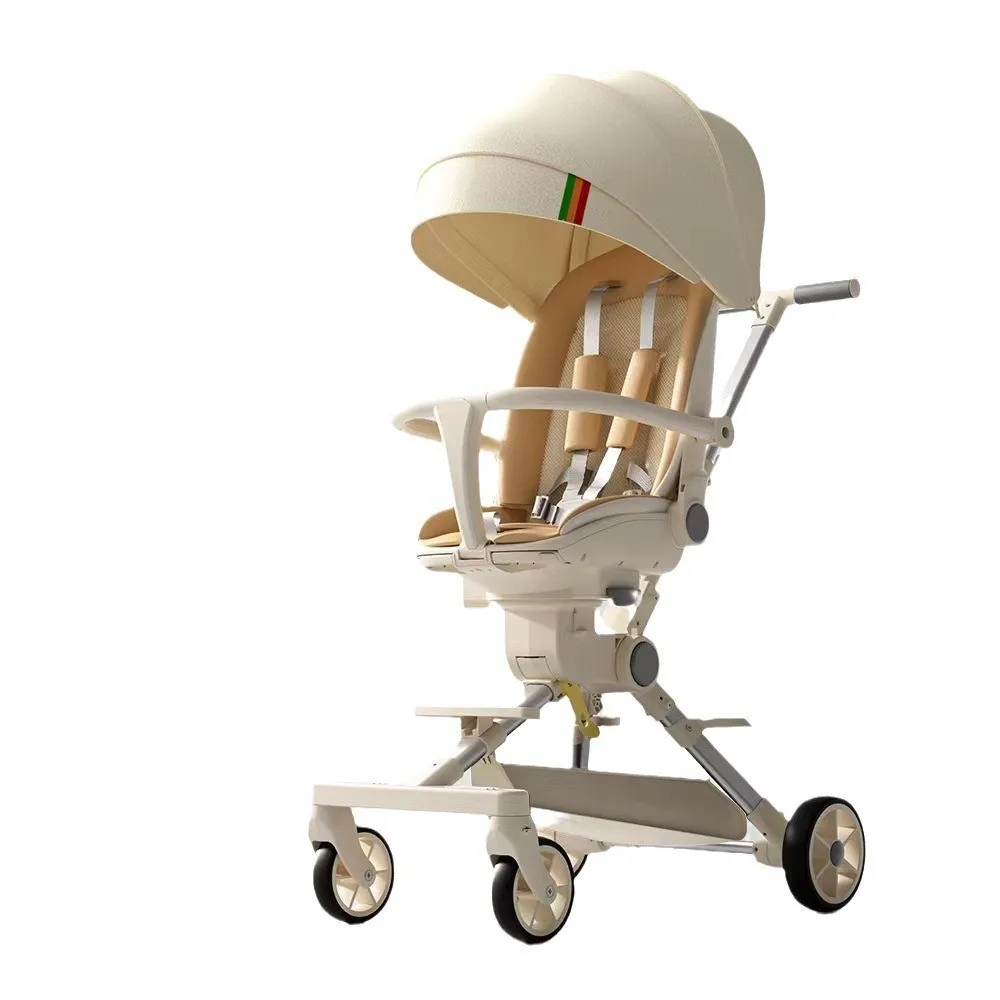 ベビーカーは座ったり寝たりできる 折りたたみ式で軽量、双方向ベビーカー 子供用