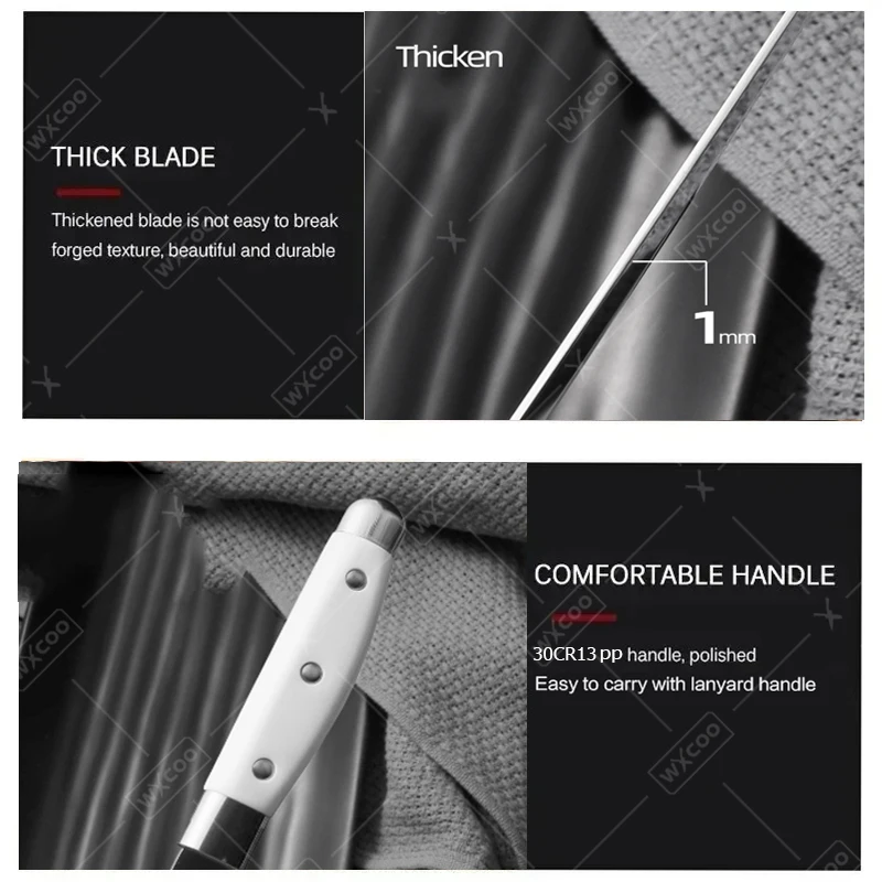 سكين تقطيع 5 بوصة سكين فواكه من الفولاذ المقاوم للصدأ سكين مطبخ متعدد الأغراض لأدوات قطع المطبخ للفواكه والخضروات #4