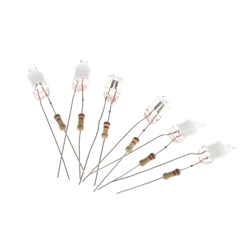 

Hot 10Pcs Neon Indicator Light Green Red Blue Signs 6mm Neon Lamp Glow 2 Copper Wire 6X13mm Neon Indicator Bulbs