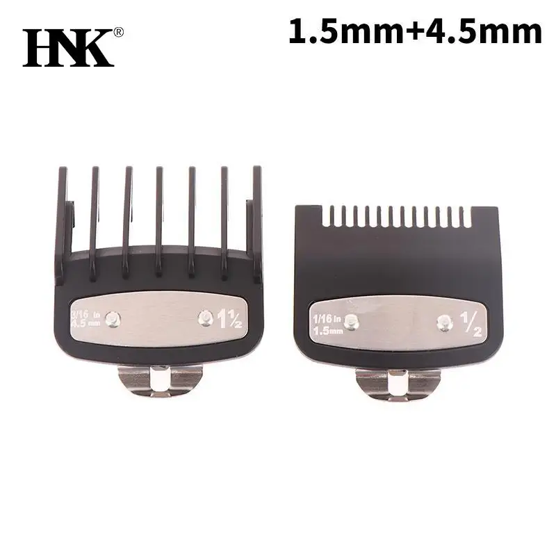 2pcs/lot Hair Clipper Guide Comb Cutting Limit Combs Standard Guards Attach Parts Electric Clippers Accessories 1.5mm + 4.5mm