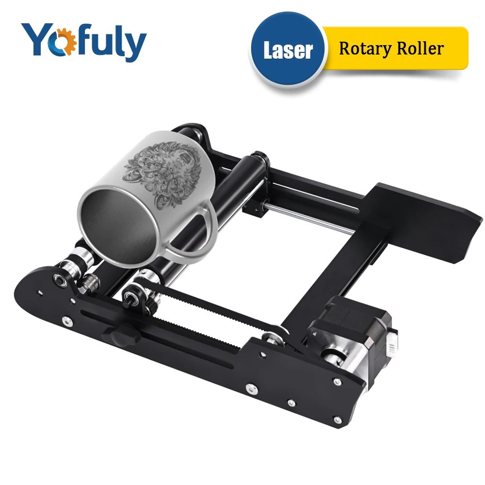 

Y-axis Rotary Roller For Laser Engraver, 3mm-200mm Engraving Diamete 360° Rotating Machine For Cans, Eggs, Cylinders, Pen