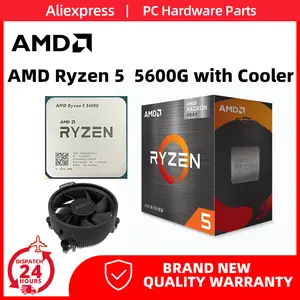 AMD Ryzen 5 5600G CPU with Cooler box Vision R5 5600G 3.9GHz 6-core  12-thread 65W AM4 Processor L3=16M For B450M Motherboard - AliExpress