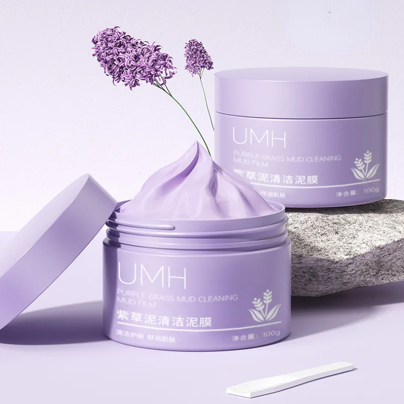 

Comfrey Cleansing Mud Mask 100g Shrinking Pores Remove Blackheads Acne Hydration Oil-Control Soothing Applicator Skin Care Mask