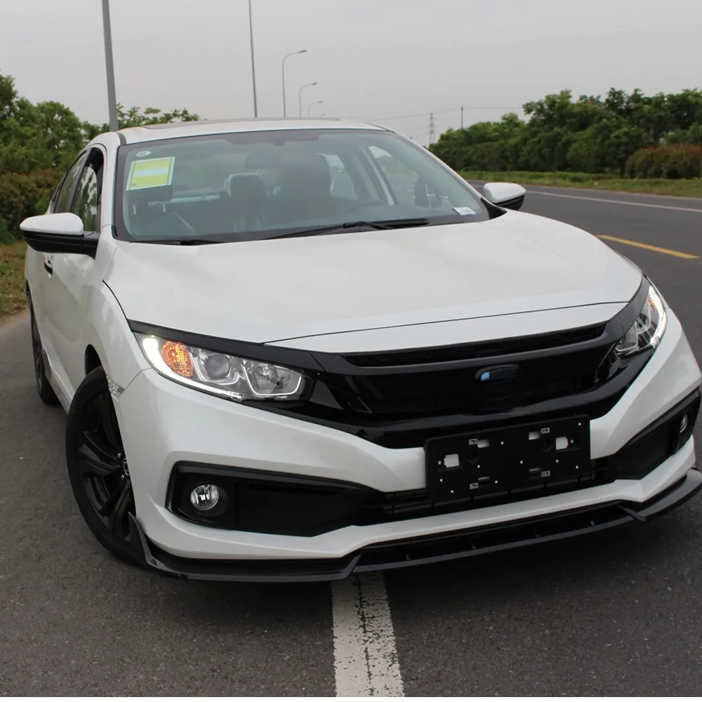 For 2016-2020 Honda Civic 10th Generation Front Lip Bumper Refit Anti-Collision Spoiler Enhances Aesthetics & Protection Models