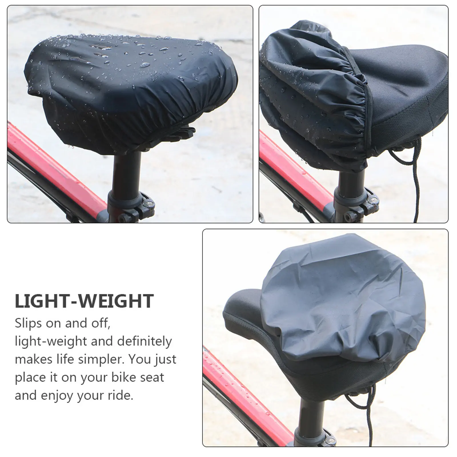 5Pcs Waterproof Bike Seat Rain Cover for Outdoor Cycling – Sun, Snow & Wind Resistant, Lightweight & Secure Fit