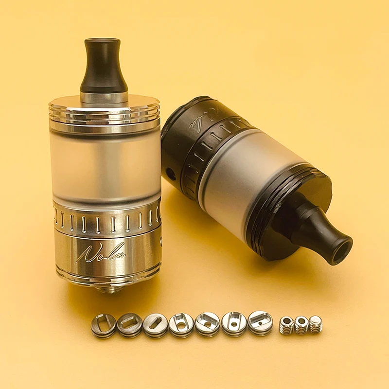 

DSX Nola RTA 22 мм 3,2 мл Tank 316ss Распылитель с верхним наполнением, восстанавливаемый резервуар с одной катушкой для MTL или RDL Tank Vape Flavor Style