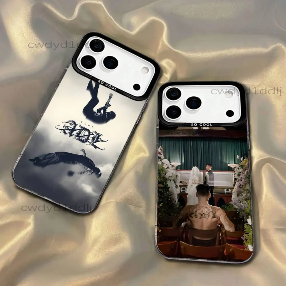 

Y-Yeat ADL Rapper For iPhone 17,16,15,14,13,12,X,8,Pro,Max,Plus,SE4,Air,Mini Black IMD Matte Case