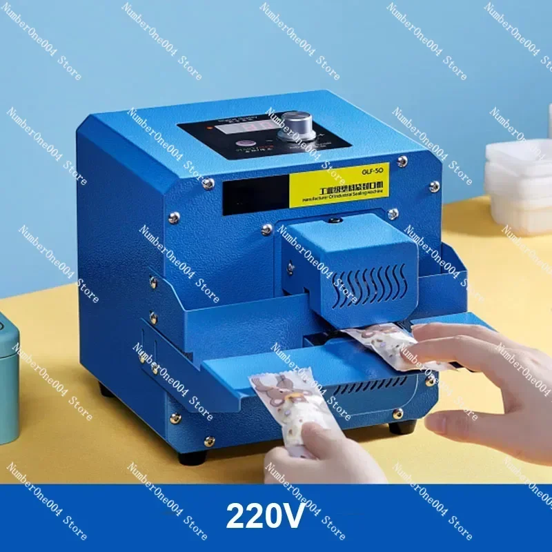 Portable Plastic Bag Sealer Roller Sealing Machine 80W GLF-50 Food Packaging Roller Sealing Machine Electric Heat Sealer