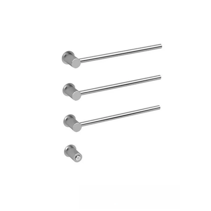 Electric towel rack, pre-embedded wall 304 stainless steel brushed wire, three rods