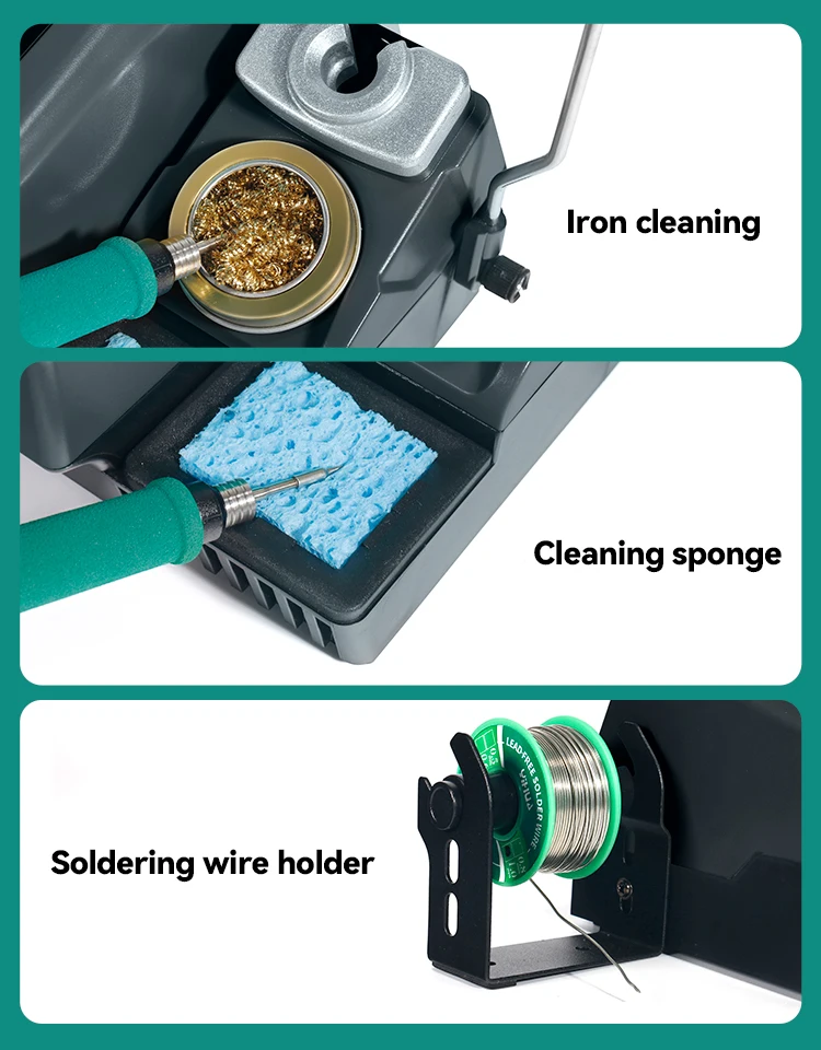 YIHUA 982 Repaid Heating Soldering Iron Staion Compatibled C210 Solder Iron Handle Electronic Welding Rework Station