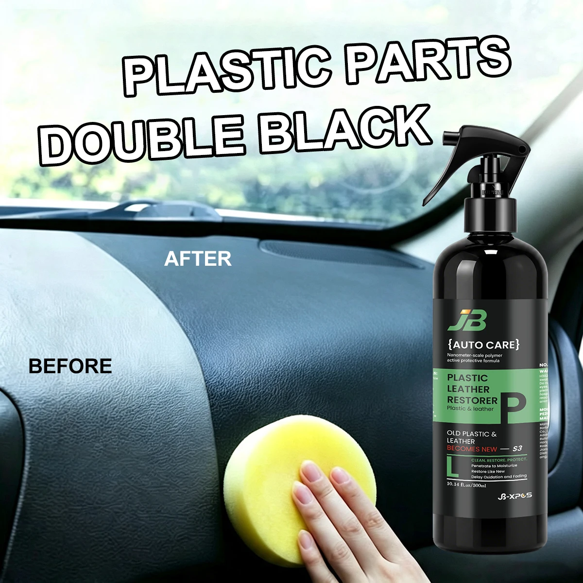 Plastic Leather Restorer Spray Car Interior Renovation Moisturizing Anti Fading Auto Care YT0404