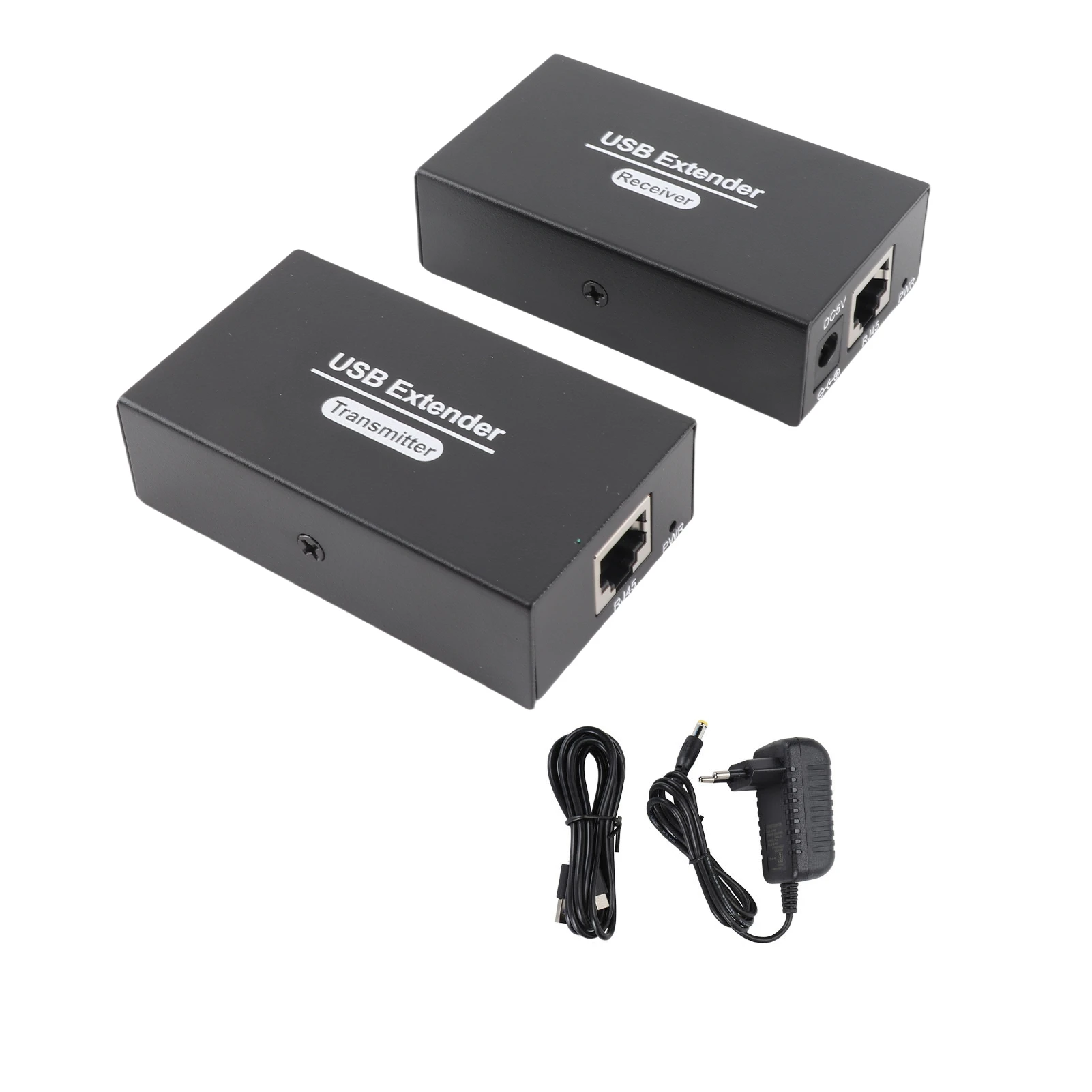 USB Extender 262ft Over Single Ethernet Cat5e 6 7 USB RJ45 LAN Extender with 4 USB 2.0 Hub for OS X for Android