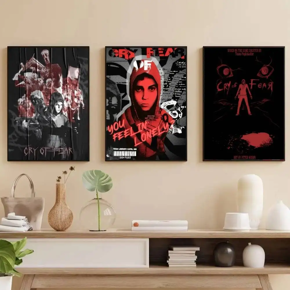 Video Game C-Cry Of Fear    Vintage Posters Sticky Vintage Room Home Bar Cafe Decor Kawaii Room Decor