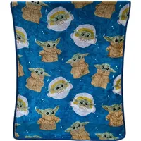 Hot Anime Cute Baby Yoda Boy Blanket Flannel Throw Sofa Blankets Body Cover for Boys Girls Babies Crib Bed 100x130cm