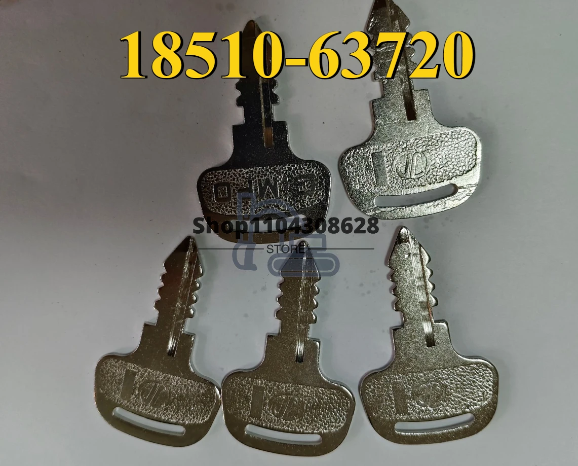 5PCS 393 18510-63720 18510-63620 Ignition Start Starter key For Kubota M Series Tractors Models M4900 M5700 High Quality