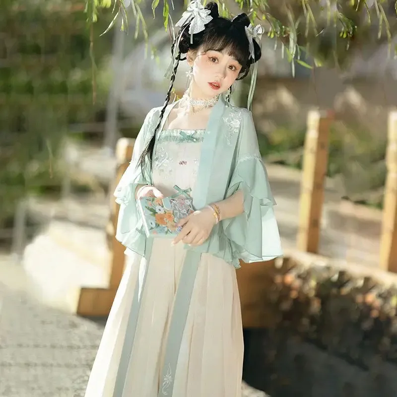 هان عنصر تحسين النمط العرقي لوليتا زي القديمة طول الخصر ثلاث قطع مجموعة Harujuku القوطي القوطية لوليتا بلوزة