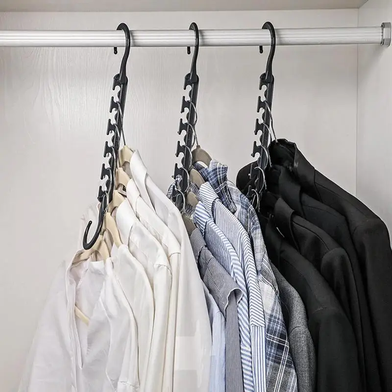 ワードローブ衣類ハンガー省スペースハンガーフック 5 穴滑り止めワードローブ洋服フック大学寮の部屋