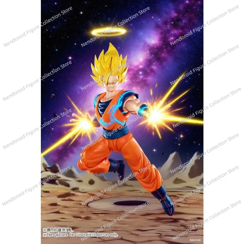 En Stock Demoniacal Fit SHF Dragon Ball SSJ2 Goku Majin Buster Super Saiyan Anime modelo juguete colección de figuras de acción regalo