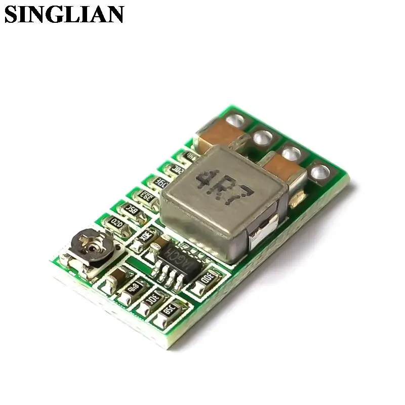 10pcs/lot MINI Efficiency 97.5% Ultra Small Volume DC-DC Buck Step-down Module Non isolated 4-24V12V24V To 5V3A Vehicle