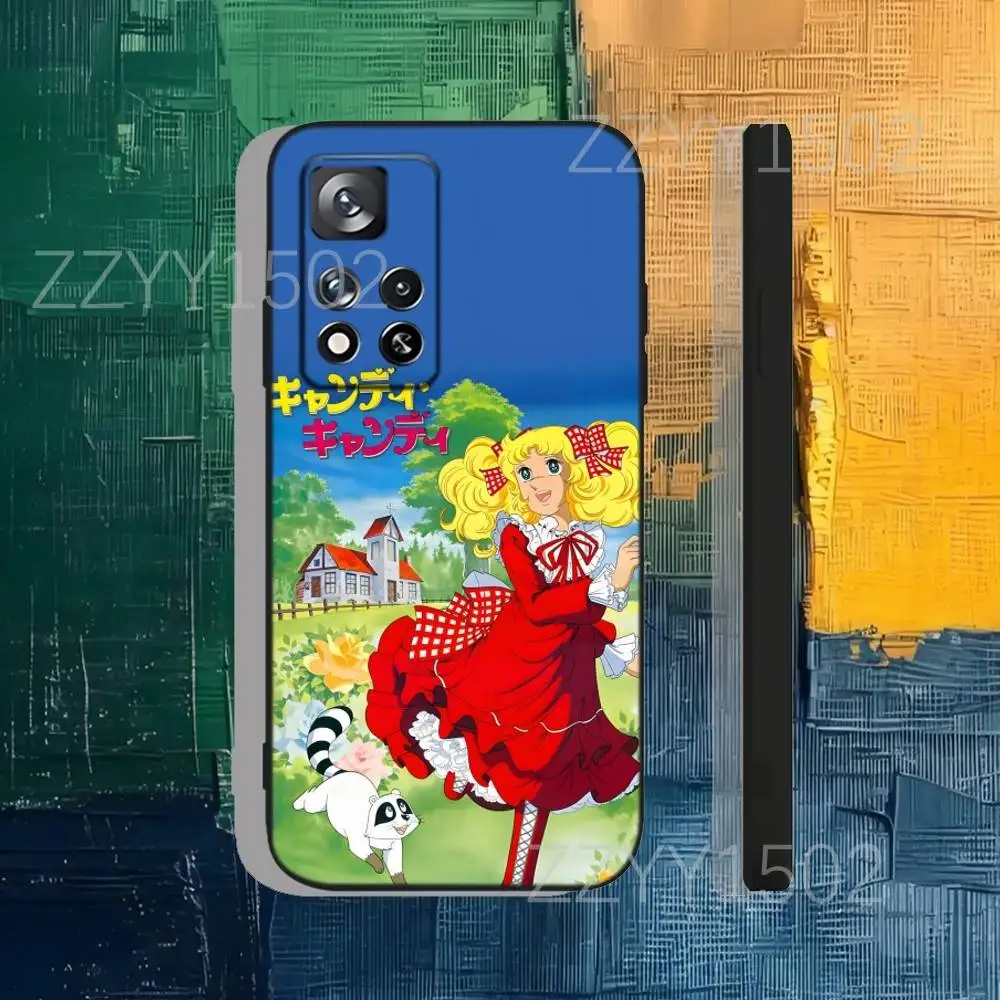 حافظة هاتف كاندي كاندي أنيمي لهاتف سامسونج S25، S24، Ultra، S20، S30، Plus، S22، S23، Ultra، Plus، 5G سيليكون أسود ناعم