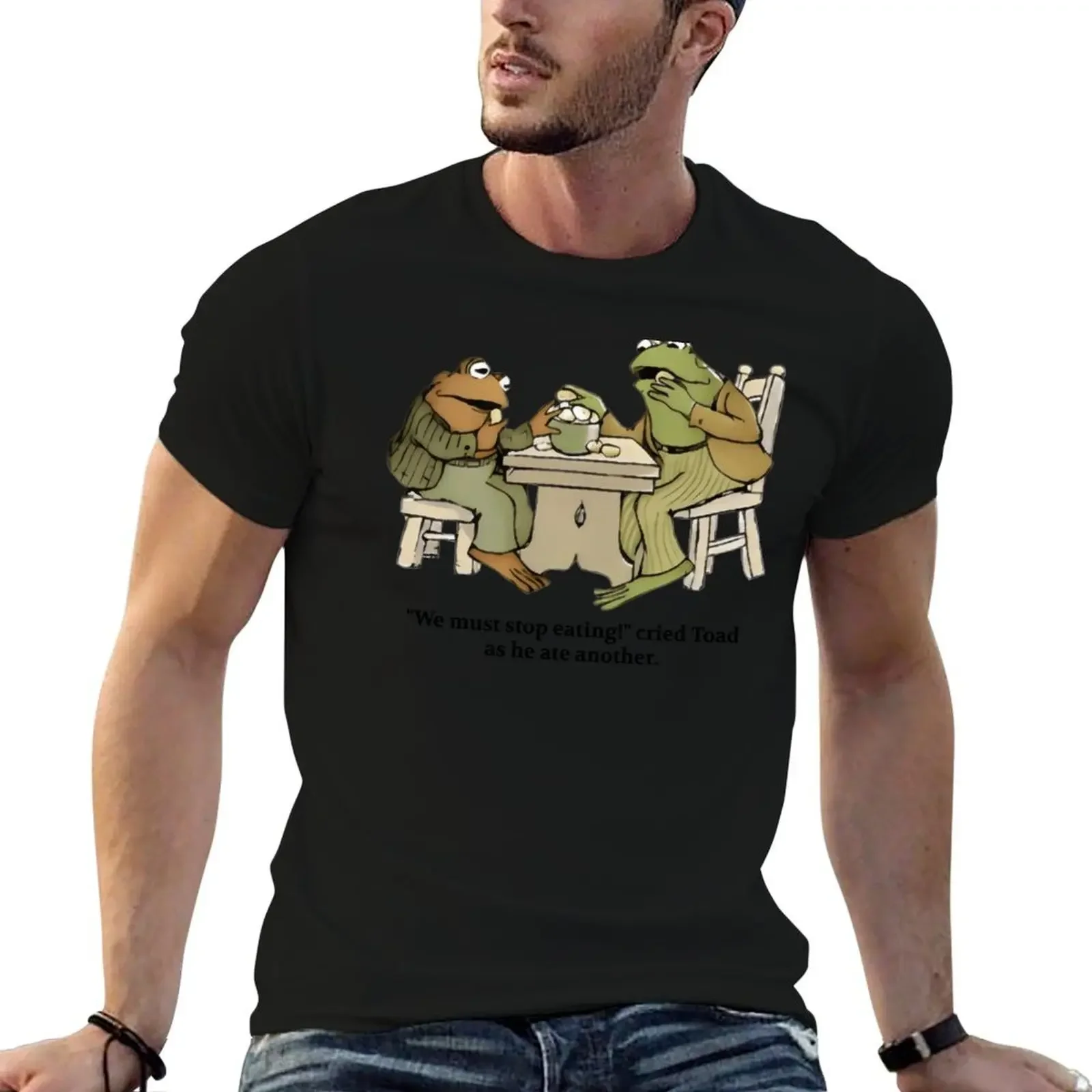 

We Must Stop Eating Cried Toad... T-Shirt graphics shirts graphic tees Blouse korean fashion shirts graphic tee men