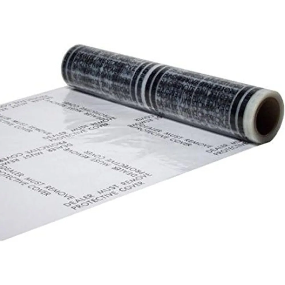 

Clear 4 Mil Perforated Plastic Floor Mat Roll 24 by 200 Inches 100 Sheets