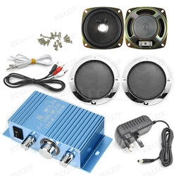 Hi-Fi Audio Stereo Amplifier for Arcade Game, Audio Kit, 4inch 8Ohm 5W Speaker for Raspberry Pi, Multi Game PCB Pinball Machine