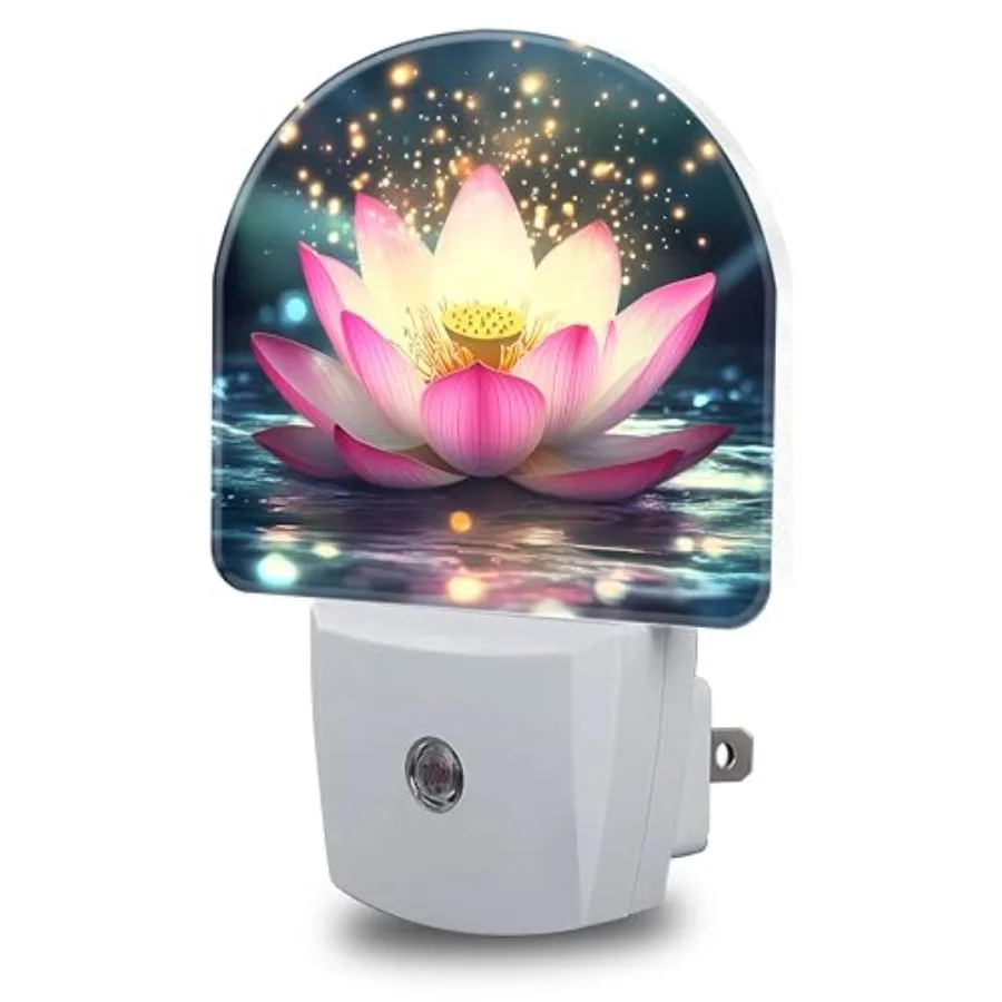 

Night Lights Plug into Wall Night Light Dusk to Dawn Smart Sensor Decorative Round Led Lamp for Bedroom Kitchen Hallway Nightli