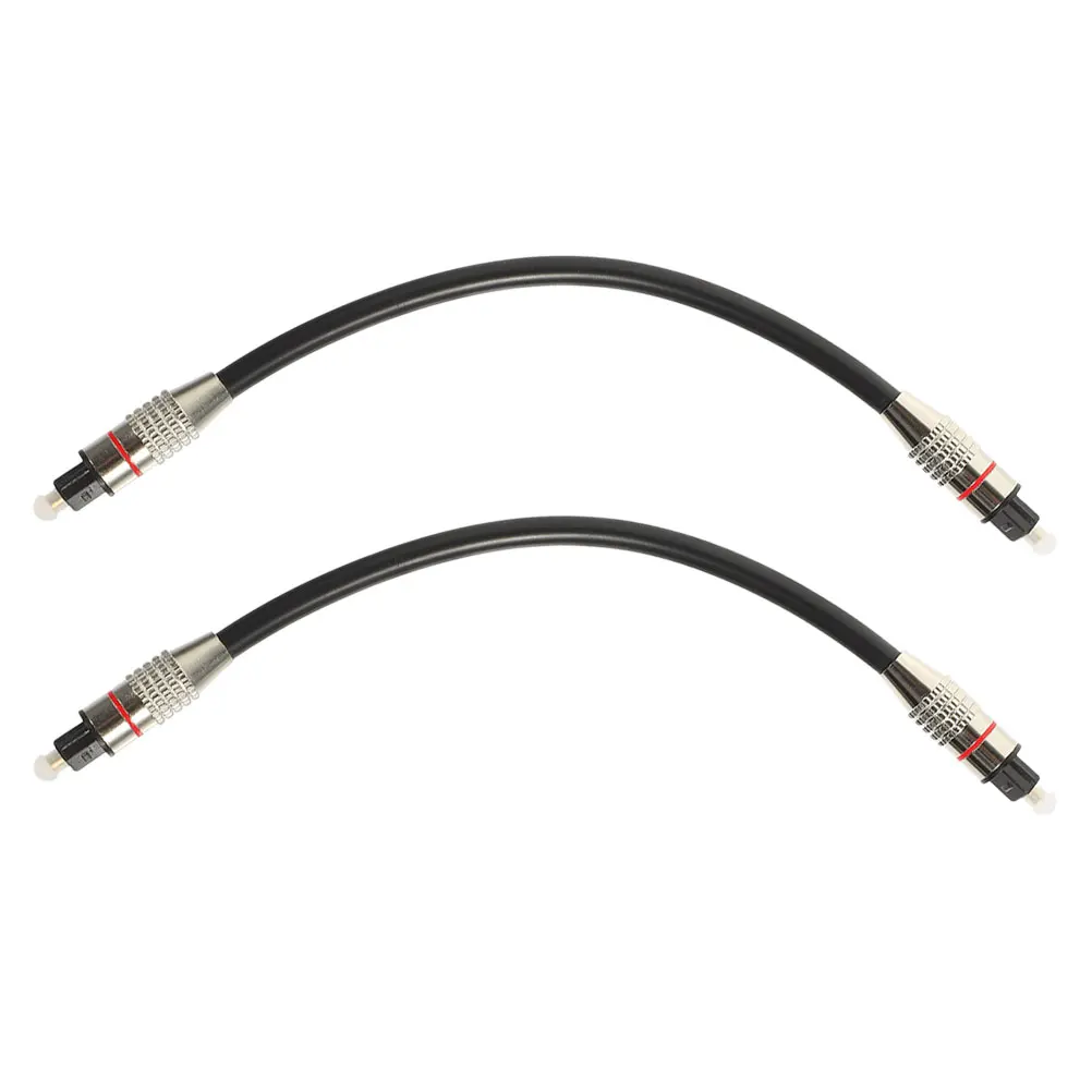 

2pcs OD6.0 Optical Audio Cable Cord for DVD Male to Male Durable Scratch Resistant Simple Design