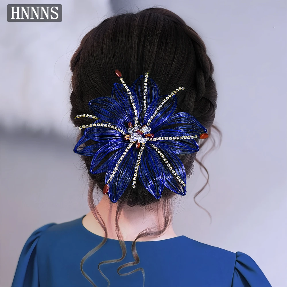 

TOPQUEEN Bridal Wedding Elegant Hair Clip Handmade Exquisite Simulation Flowers Ladies Banquet Party Hair Accessories YXA356