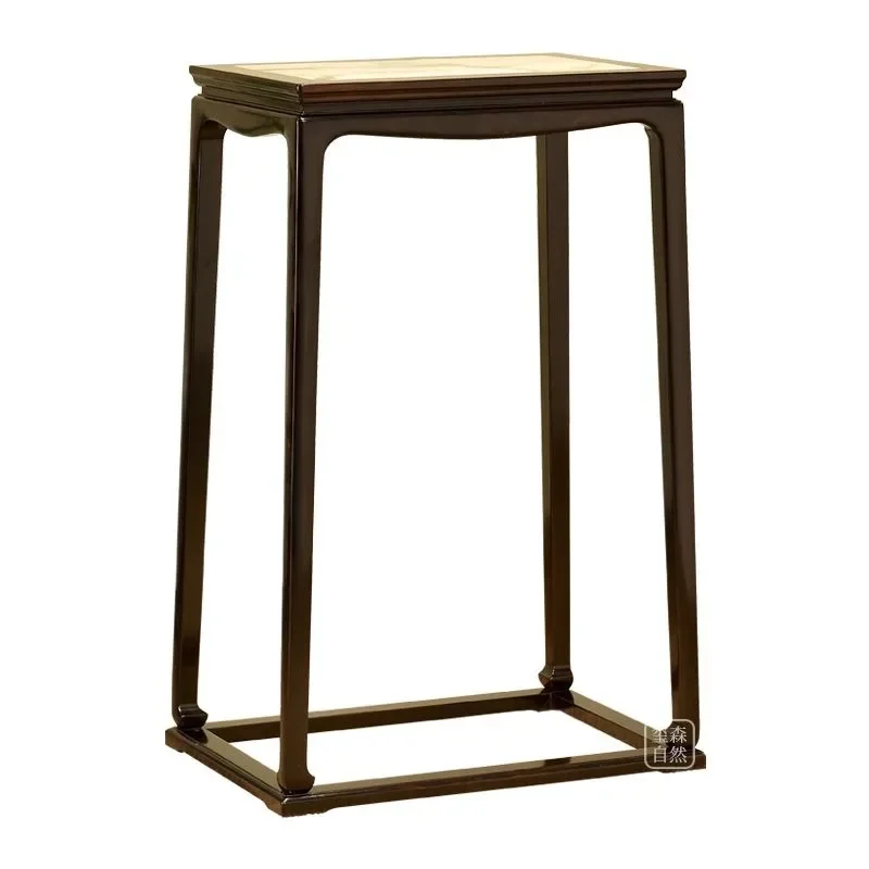 Red sandalwood flower stand Chinese bonsai stand Chinese living room rack Floor-to-ceiling flower pot stand