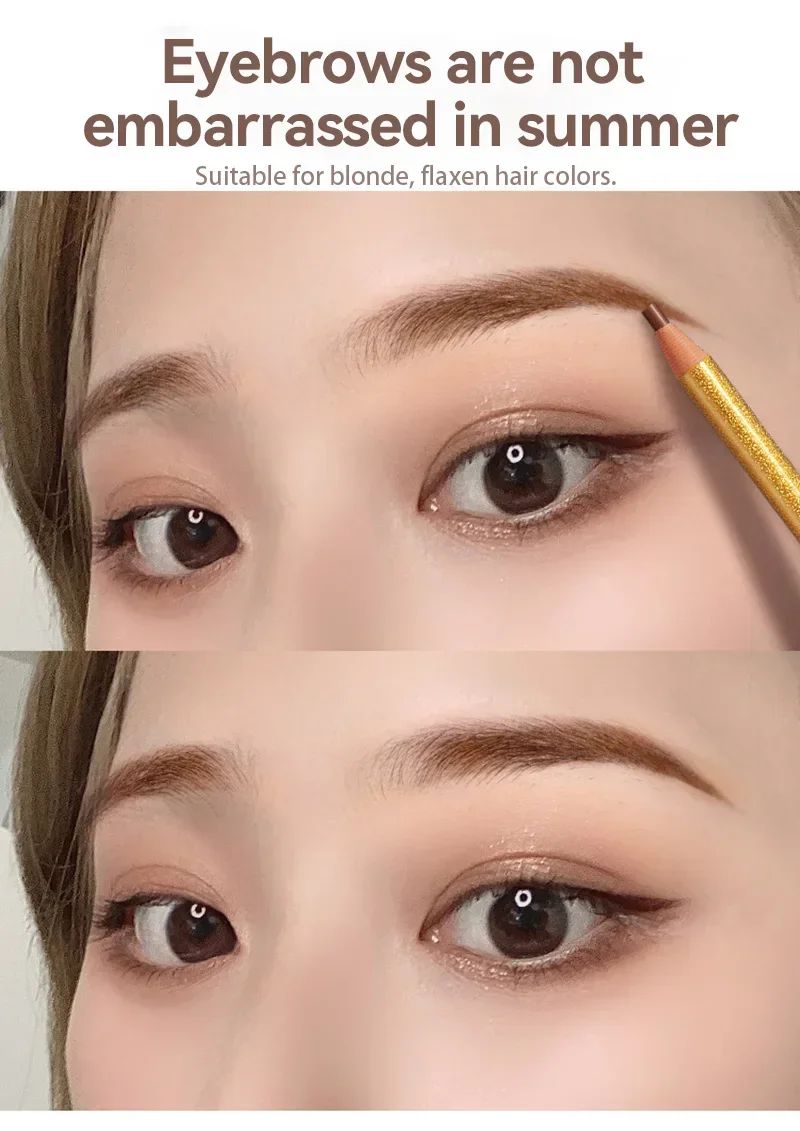 1PC Augenbraue Bleistift Wasserdicht Augenbraue Bleistift Natürliche Langlebige Professionelle Kosmetische Augenbrauen Make-Up Augenbraue Tattoo Tönung Stift