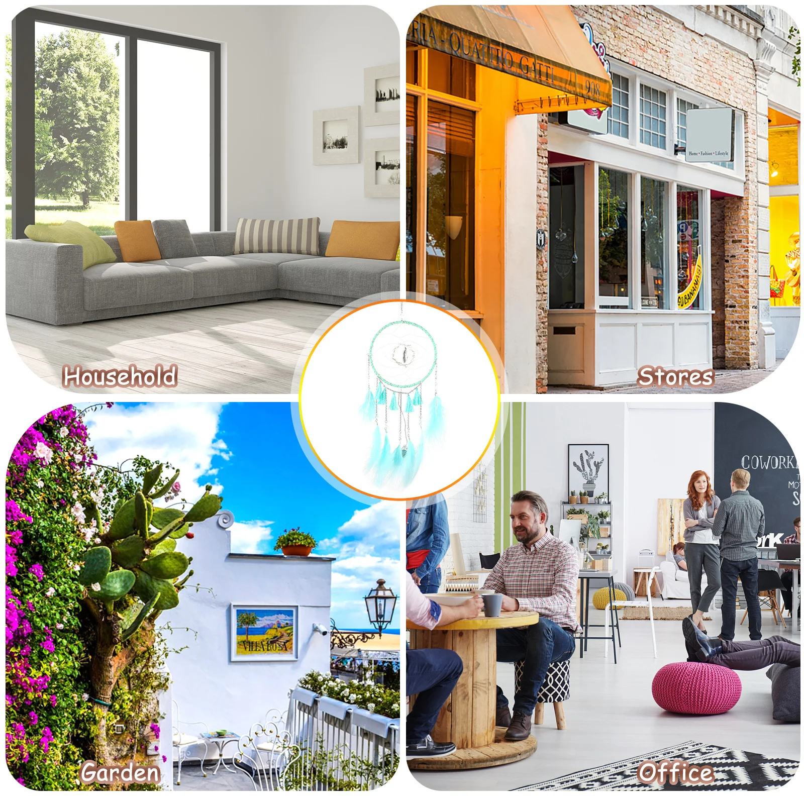 

Dream Catcher Hanging Accessory Wind Chime Home Decor Wall Hanging Ornament Garden Decoration Festival Atmosphere