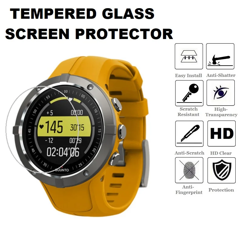 5PCS Smart Watch Screen Protector for SUUNTO SPARTAN SPORT WRIST HR Tempered Glass Anti-Scratch Protective Film