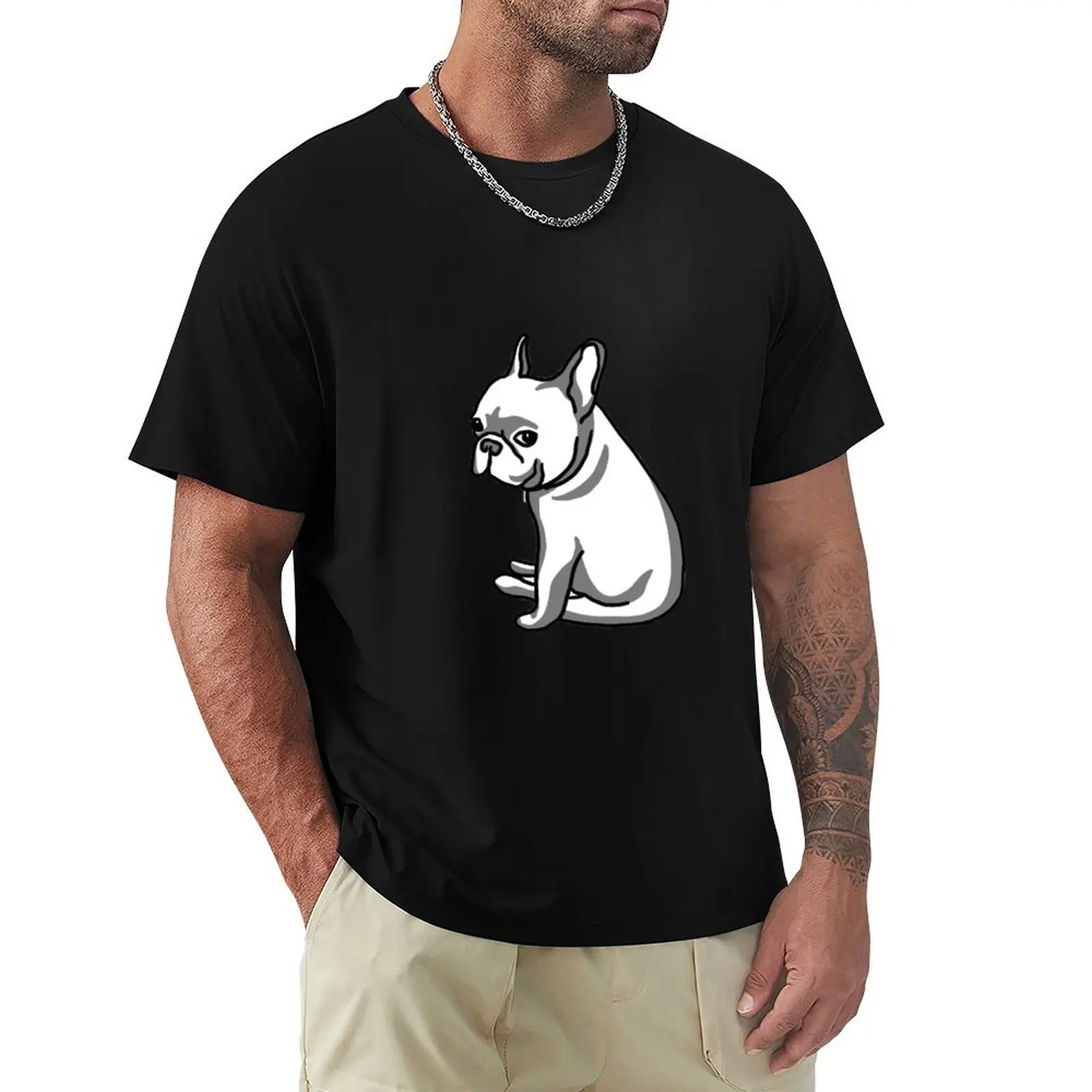 

French Bulldog T-Shirt customs design your own oversizeds tees mens tall t shirts