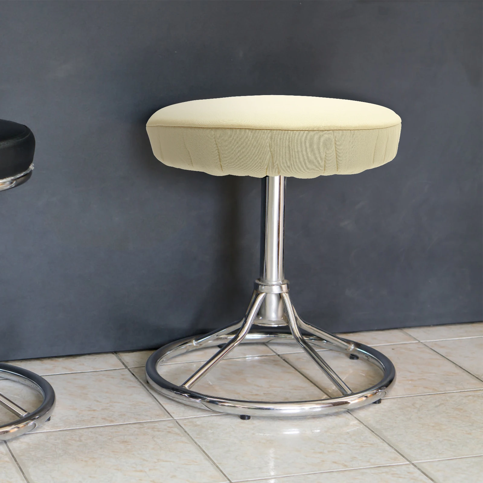 

Stool Elastic Slipcover Decorative Cushion Protector Bar Stools Chair Removable Stretchable Dining Chair Cover Round Barstool