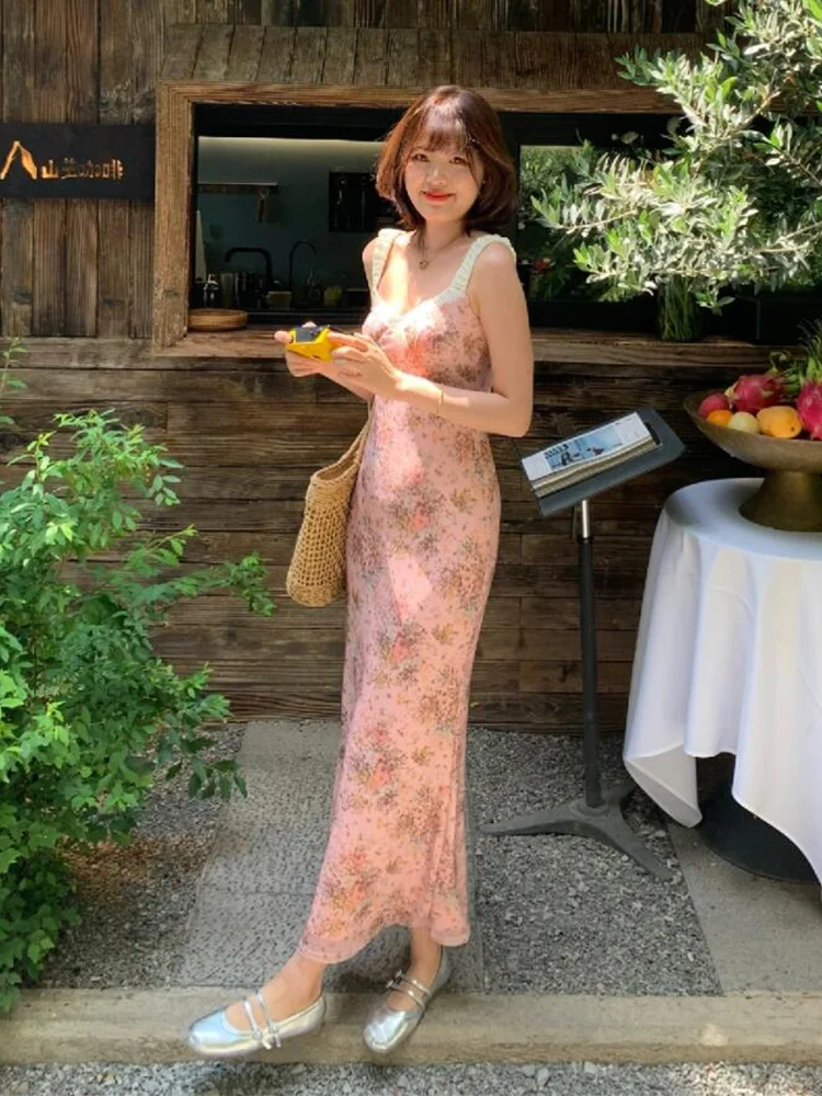 Bloemen V-Ne ter Dr Vrouwen Zomer Me Nieuwe Zachte Sle Midi Strakke Bodycon Rok A-lijn Rok No-Slee vakantie Sle