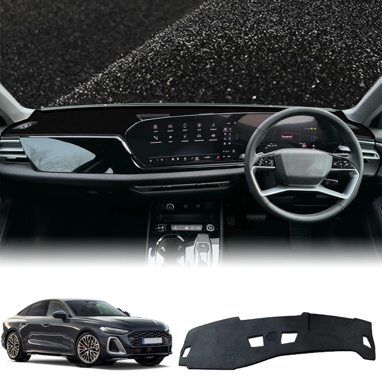 

fit for Audi A5 S5 RS5 2025 2026 2027 Avant Car Dashmat Dashboard Cover Pad DashMat Sunshade Accessories Protective Carpet