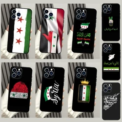 Syrian Revolution Flag Phone Case For iPhone 16 15 13 12 Mini 11 14 Pro Max X XR XS MAX Plus Cover Coque