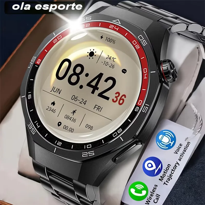 2026 Neue Smartwatch mit Bluetooth-Anruffunktion, Fitness-Tracking, Musikwiedergabe, Gesundheitsmonitor für Männer und Frauen HT22