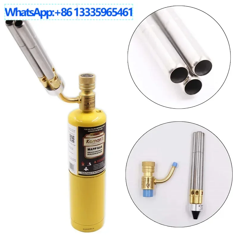 

American three-pipe flamethrower MAPP welding torch Manpu oxygen-free multi-head American torch welding maintena