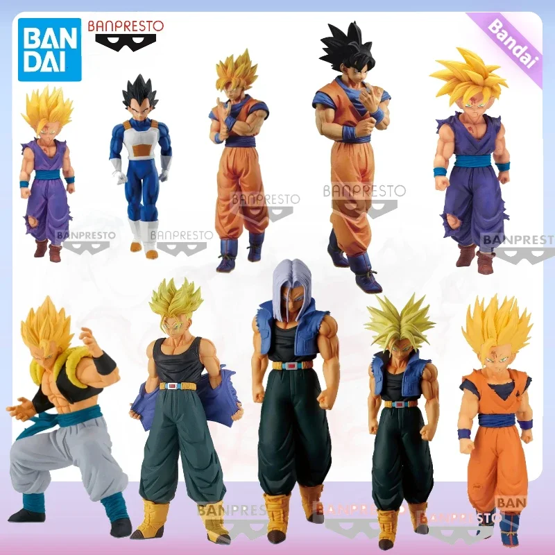 In Stock Bandai Original Banpresto Solid Edge Works Dragon Ball Vegeta Son Goku Son Gohan Gotenks Zamasu Figure Doll Model BB