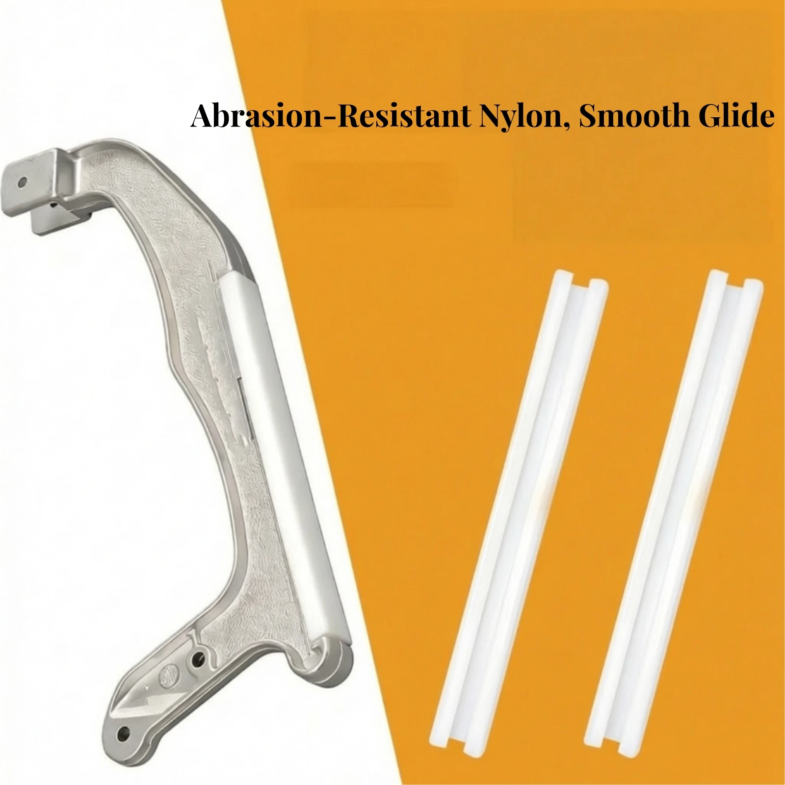 2 Pieces Hand Truck Sliding Strip Low-Friction Stair Climber Slider Strip Replacement Part Tough Made in the USA