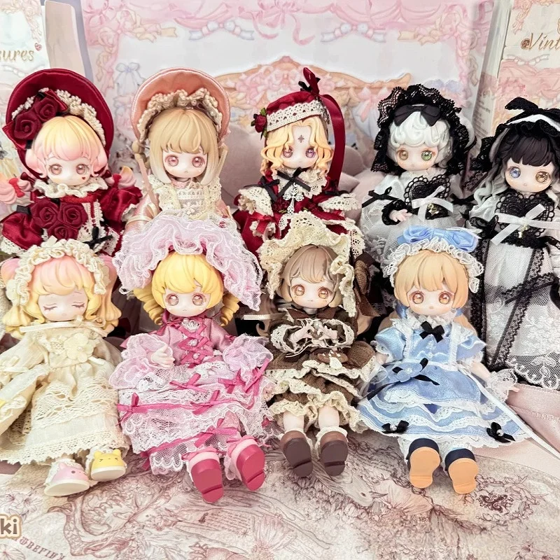 

Genuine 1/12 Mjd Doll Vintage Treasurs Blind Box Kiseki Kawaii Bjd Movable Figure Desktop Ornament Decor Collection Model Gift