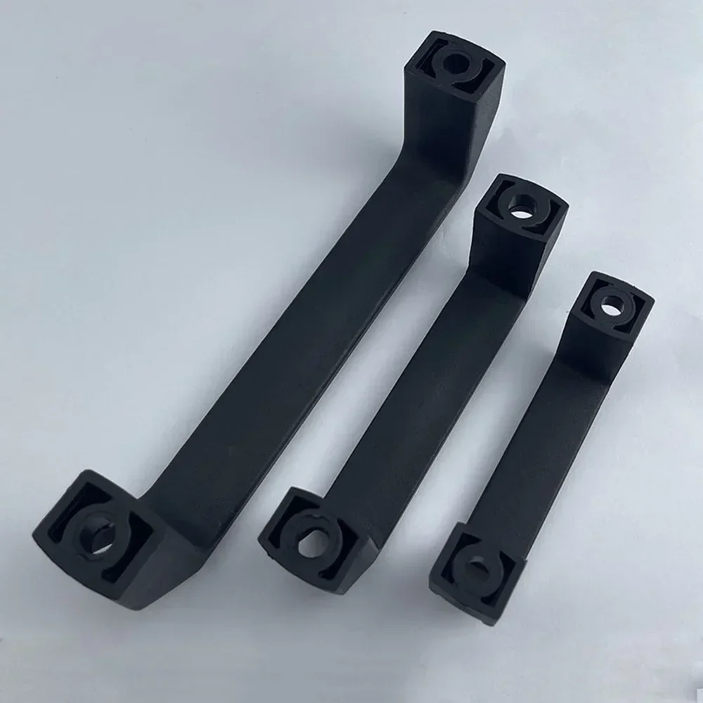 1 Buah Pegangan Tarik Kabinet Pegangan Furnitur Kenop Laci Pegangan Kabinet Industri Plastik Hitam Kenop Lemari Pakaian Perangkat Keras