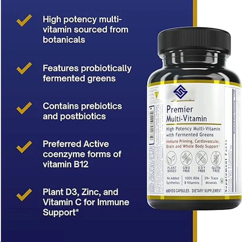 Multivitamin - Multivitamin For The Immune System, Brain, And Cardiovascular System - Containing Prebiotics And Prebiotics