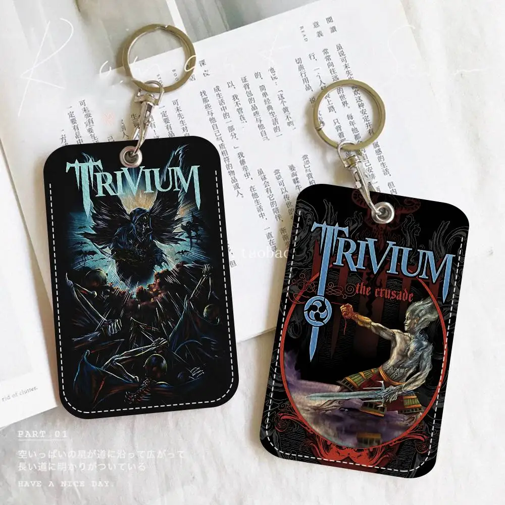 

Брелок для ключей Heavy Metal T-Trivium с держателем для карт, защитный чехол для проездного, карты питания, ID-карты и банковской карты для обеспечения безопасности