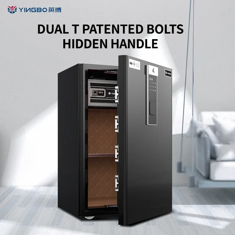 Black Home/Hotel Smart Safe Box Vault Door