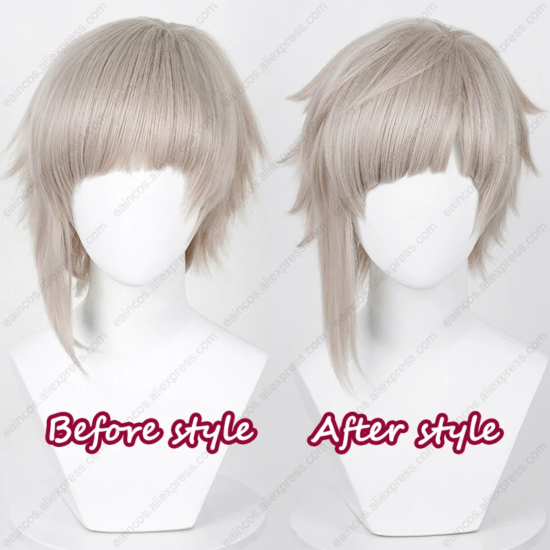 Anime Atsushi Nakajima Cosplay Perücke 30 cm Kurze Haare Hitzebeständige Synthetische Perücken