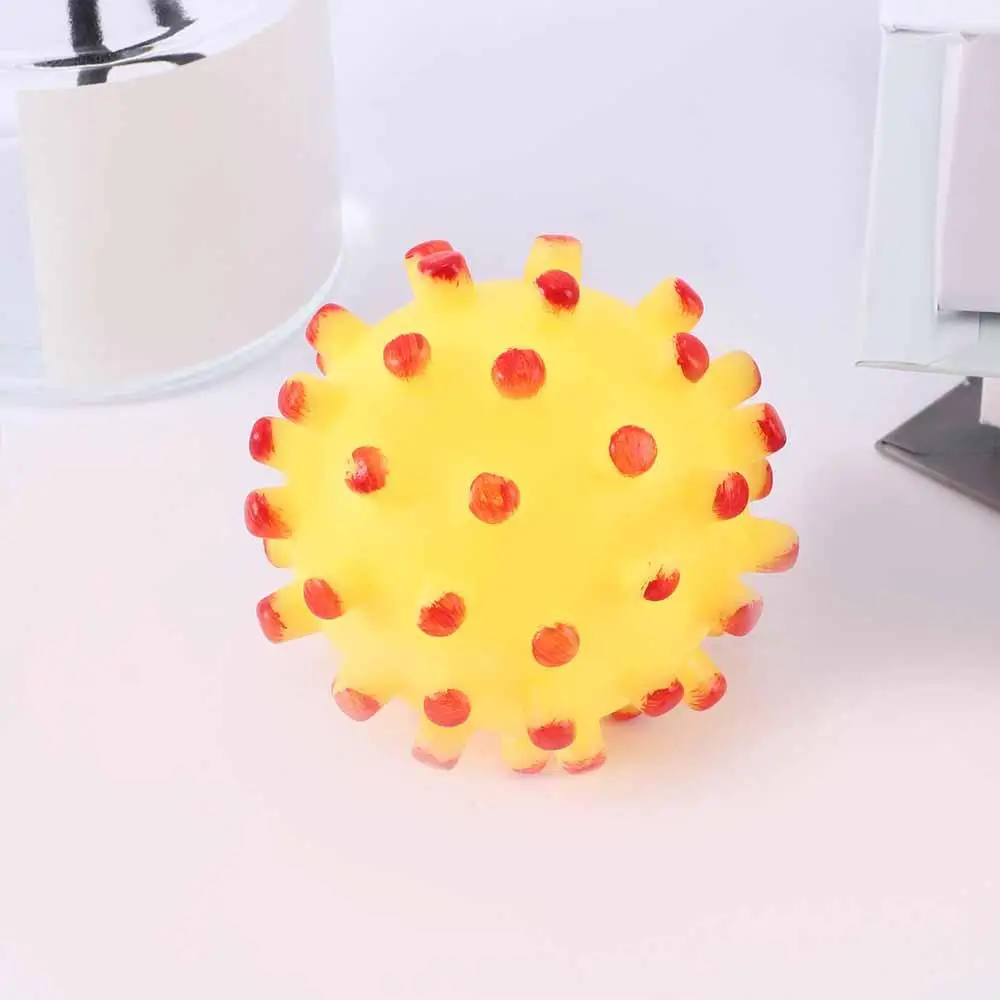 

Drain Supplies Shrieking Discipline Color Spikey Dogs Bite Toys Dispenser Sound Rubber for Squeaky Fun Puppy Pet Ball Toy Dog